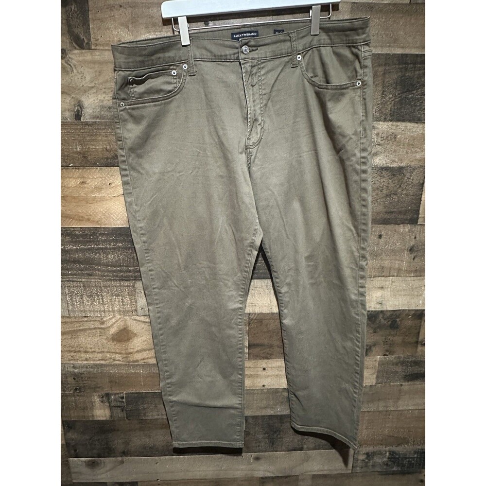 Lucky Brand Brown Slim Straight Pants 40 x 30 121 Slim Straight Mens